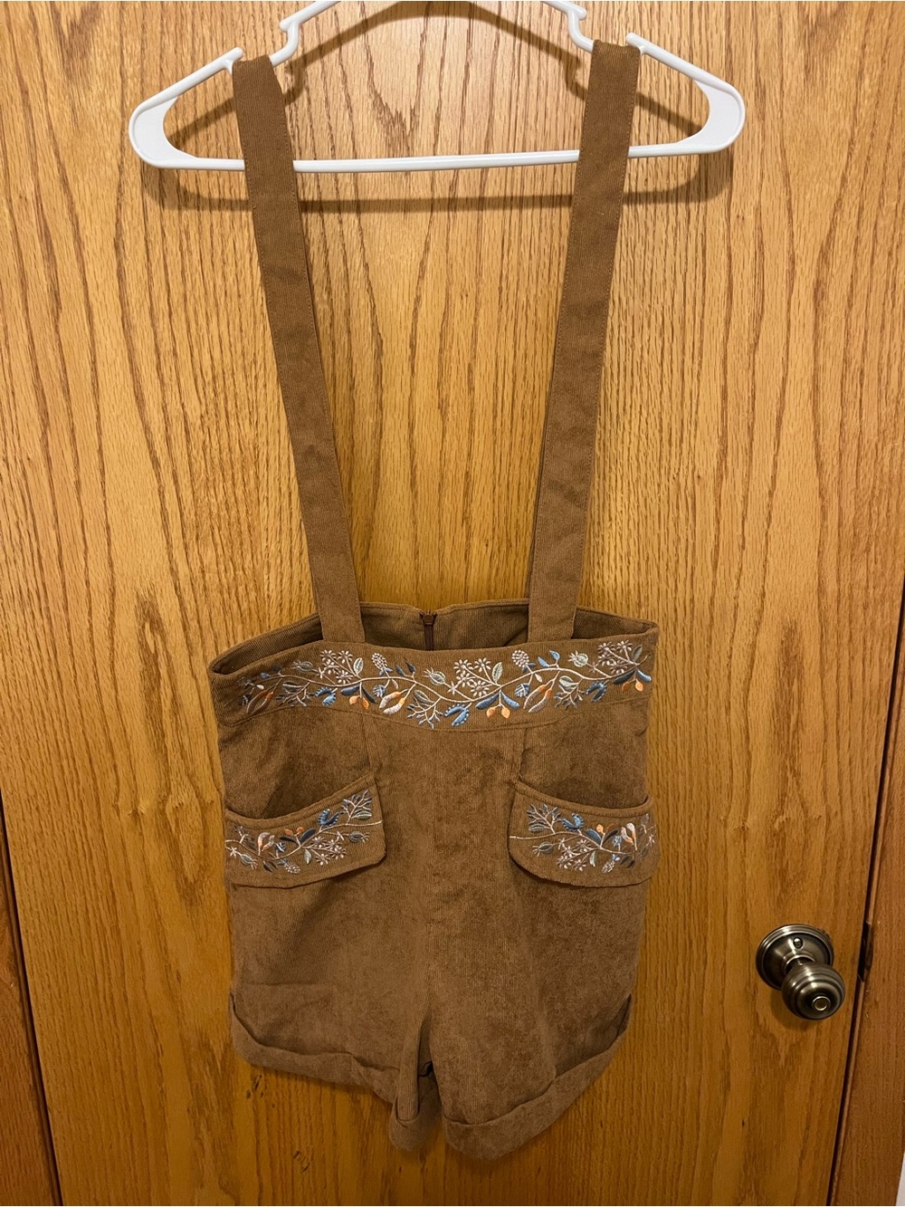 ROMWE faux corduroy lederhosen